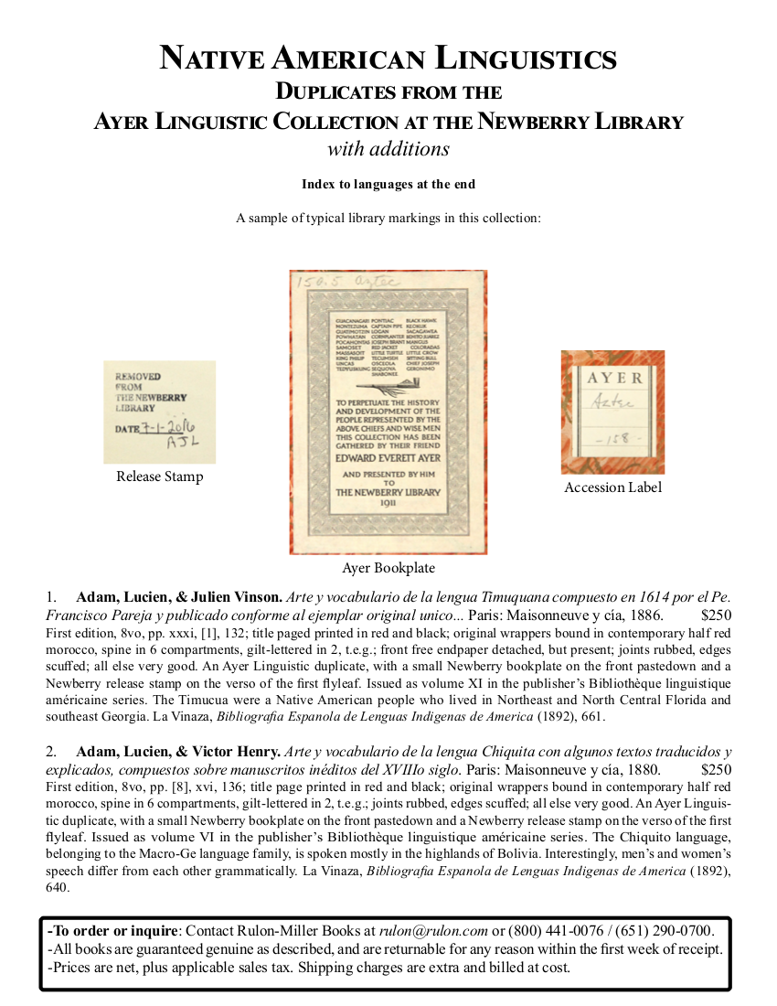 Native American Linguistics