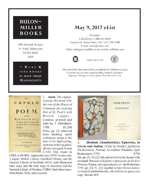 May 9, 2017 Recent Acquisitions