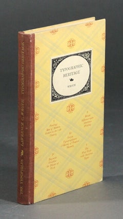 Item #11502 Typographic Heritage. Selected essays. LAWRENCE WROTH