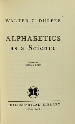 Alphabetics as a science.