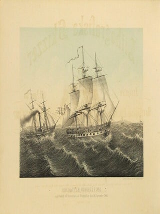 Lithografiska skizzer fran fregatten Norrkopings expedition till Amerika och Westindien 1861-1862 med text af Johan Govenius ... forfattere till novellerna: minnen fran skolan och akademien, ofversten och Hans Dolter samt: Fregatten Norrkopings expedition 1861-1862