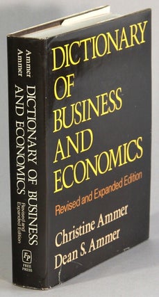 Item #12679 DICTIONARY OF BUSINESS AND ECONOMICS