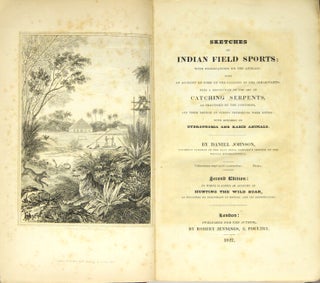 Item #13291 Sketches of Indian field sports: with observations on the animals: also an account of...