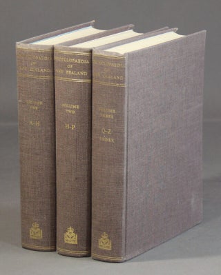 Item #13437 An encyclopaedia of New Zealand. A. H. McClintock, ed