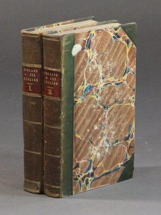 Item #14272 England and the English. By ... the author of "Pelham," "Devereux," "Eugene Aram,"...