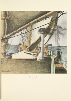 A pictorial journal of a voyage aboard the three masted schooner Louise, last of the sailing codfishermen out of San Francisco as recorded in 1931 by the artist Otis Oldfield with 19 pictures of life at sea under sail