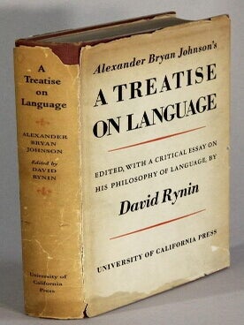 Item #14591 A treatise on language. Edited, with a critical essay on his philosophy of language,...