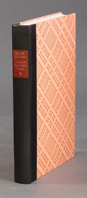 Item #15960 Bruce Rogers. A life in letters, 1870-1957. Foreword by John Dreyfus. Joseph Blumenthal.