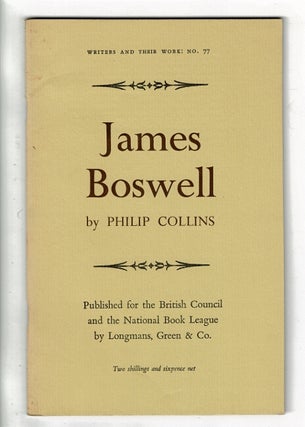 Item #16337 James Boswell. PHILIP COLLINS