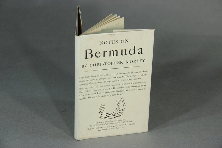 Item #16919 Notes on Bermuda. CHRISTOPHER MORLEY.