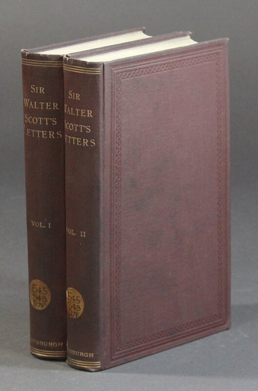 Item #17140 Sir Walter Scott's letters. WALTER SCOTT.