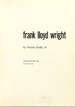 Frank Lloyd Wright.
