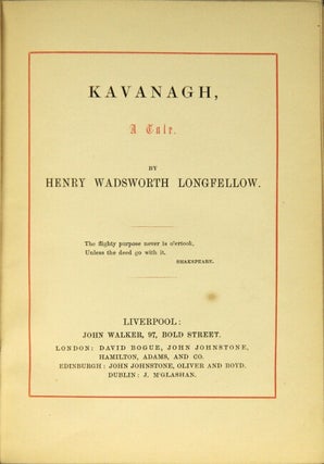 Kavanagh, a tale.