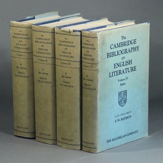 Item #17817 The Cambridge bibliography of English literature. F. W. BATESON