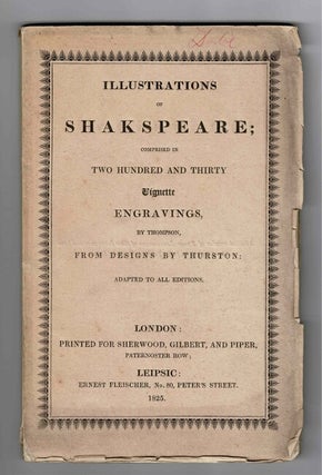 Item #18909 Illustrations of Shakespeare; comprised in two hundred and thirty vignette...