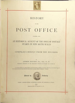 Item #19286 History of the post office together with an historical account of the issue of...