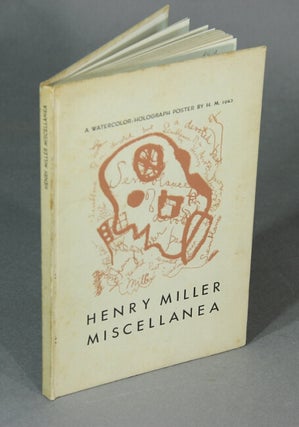 Item #19533 Henry Miller miscellanea. HENRY MILLER