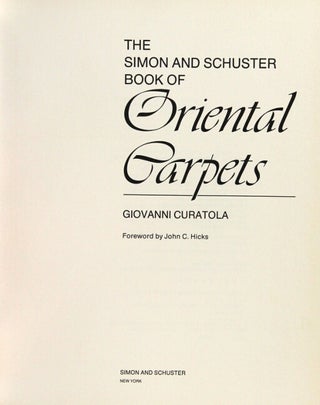 The Simon and Schuster book of oriental carpets.