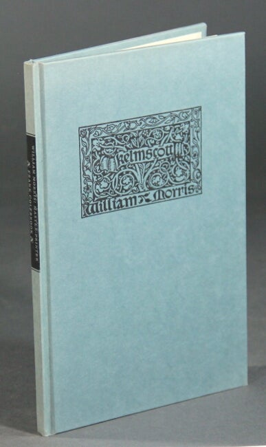 Item #20110 William Morris: master-printer. A lecture given on the evening of November 27, 1896…edited with a new introduction by William S. Peterson. Wood engravings by John DePol. FRANK COLEBROOK.
