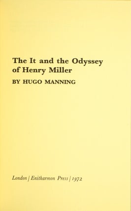 The it and the odyssey of Henry Miller.