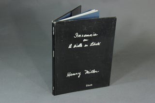 Insomnia, ou diable en liberté. Traduction de Georges Belmont et Hortense Chabrier. HENRY MILLER.