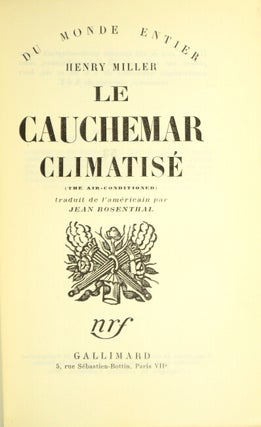 Le cauchemar climatisé (the air-conditioned). Traduit de l'américain par Jean Rosenthal.