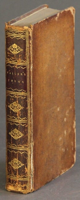 Item #20821 The works… in verse and prose. To which is prefixed, The life of the author, by Percival Stockdale. EDMUND WALLER.