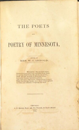 The poets and poetry of Minnesota