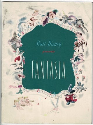 Item #21067 Fantasia in Technicolor and Fantasound. WALT DISNEY