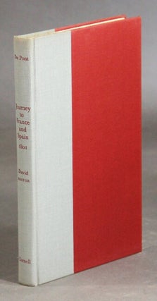 Item #22249 Journey to France and Spain 1801. Edited by Charles W. David. VICTOR MARIE DU PONT