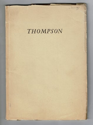 Item #22476 An account of books and manuscripts of Francis Thompson. TERENCE L. CONNOLLY, ed