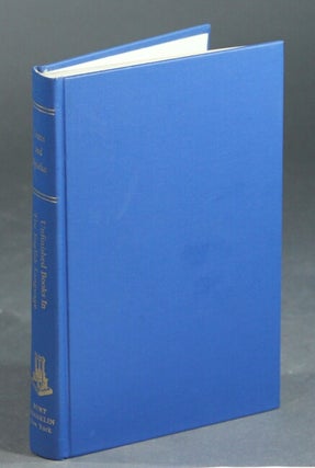 Item #23098 A bibliography of unfinished books in the English language with annotations. ALBERT...