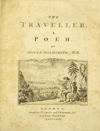 Item #23806 The traveller, a poem. Oliver Goldsmith
