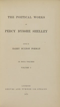 The poetical works. Edited by Harry Buxton Foreman.