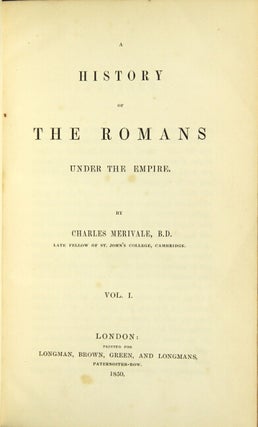 History of the Romans under the empire.