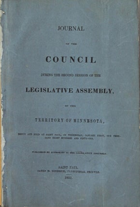 Item #24212 Journal of the council during the second session of the Legislative Assembly of the...