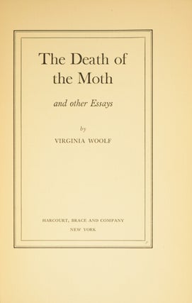 The death of the moth and other essays.