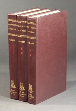 Item #24348 Bibliotheca indosinica. Dictionnaire bibliographique des ouvrages relatifs a la...