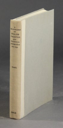 Item #24438 A bibliography of English corantos and periodical newsbooks 1620-1642. Folke Dahl