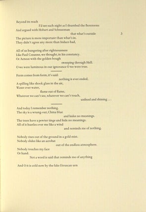 A journal of the year of the ox: a poem by Charles Wright
