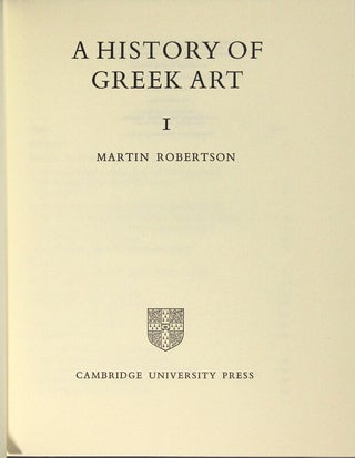 A history of Greek art.