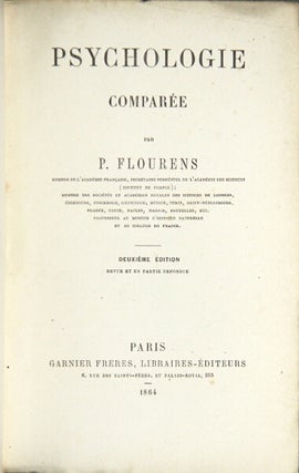 Item #25077 Psychologie comparée. Pierre Flourens