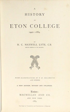 A history of Eton College 1440-1884 … A new edition, revised and enlarged.