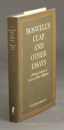 Item #25646 Boswell's clap and other essays. MD OBER, WILLIAM B