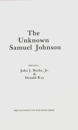 The unknown Samuel Johnson.