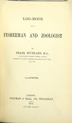 Item #25818 Log-book of a fisherman and a zoologist. Frank Buckland