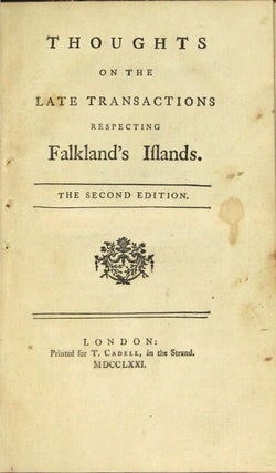 Thoughts on the late transactions respecting Falkland's islands