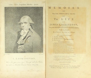 Item #26049 Memoirs of the first forty-five years of the life of James Lackington, the present...