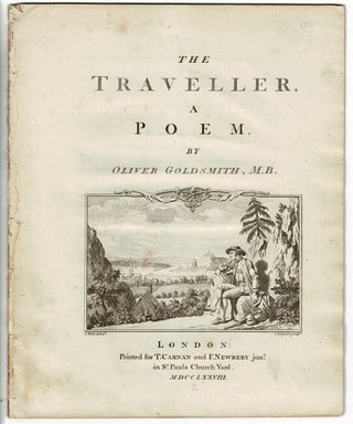 Item #26083 The traveller, a poem. OLIVER GOLDSMITH