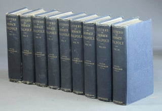 Item #26287 The letters of Horace Walpole fourth Earl of Oxford. Edited by Peter Cunningham....